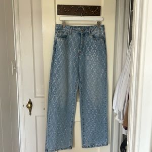 Rhinestone Jean Set